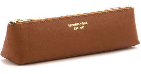 michael kors saffiano pencil case|MICHAEL Michael Kors MK Signature Saffiano Pencil Case .